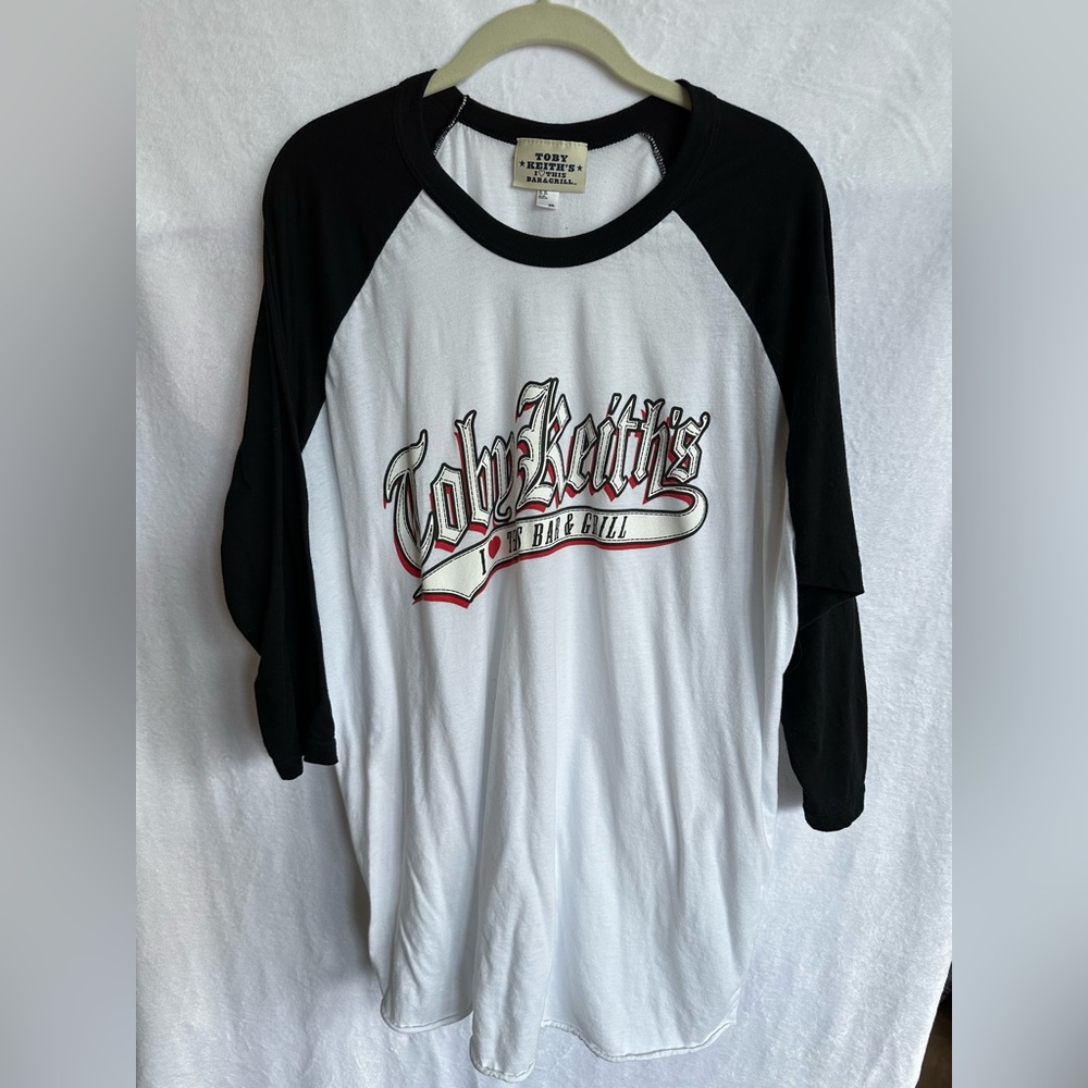 Black and White Raglan Shirt